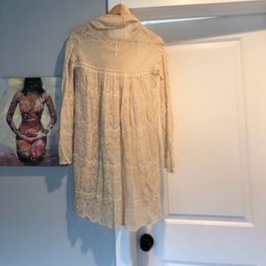 Free People lace cowl neck sweater